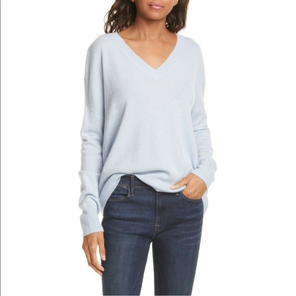 Nordstrom Signature Cashmere V Neck Sweater - Picture 1 of 6